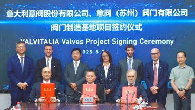 Valvitalia: accordo per nuova area produttiva a Wujiang
